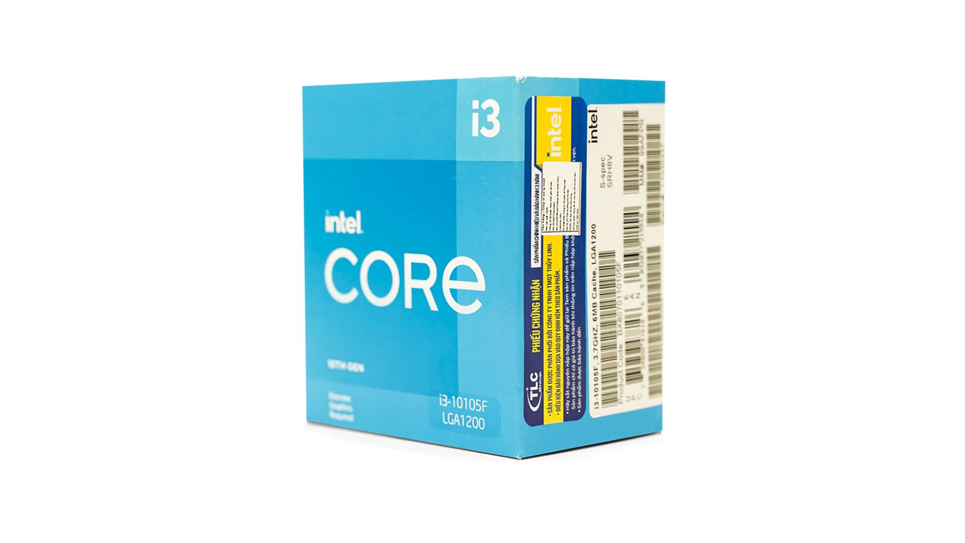 CPU Intel Core i3-10105F (3.7GHz up to 4.4Ghz, 4 nhân 8 luồng, 6MB Cache, 65W) – Socket LGA 1200