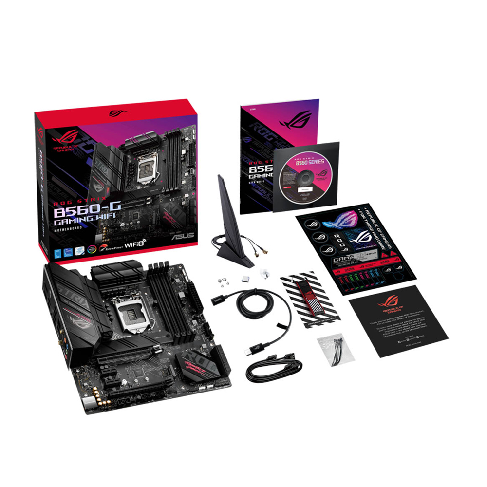 Mainboard Asus ROG Strix B560-G GAMING WIFI (LGA1200, mATX, 4 khe RAM DDR4)