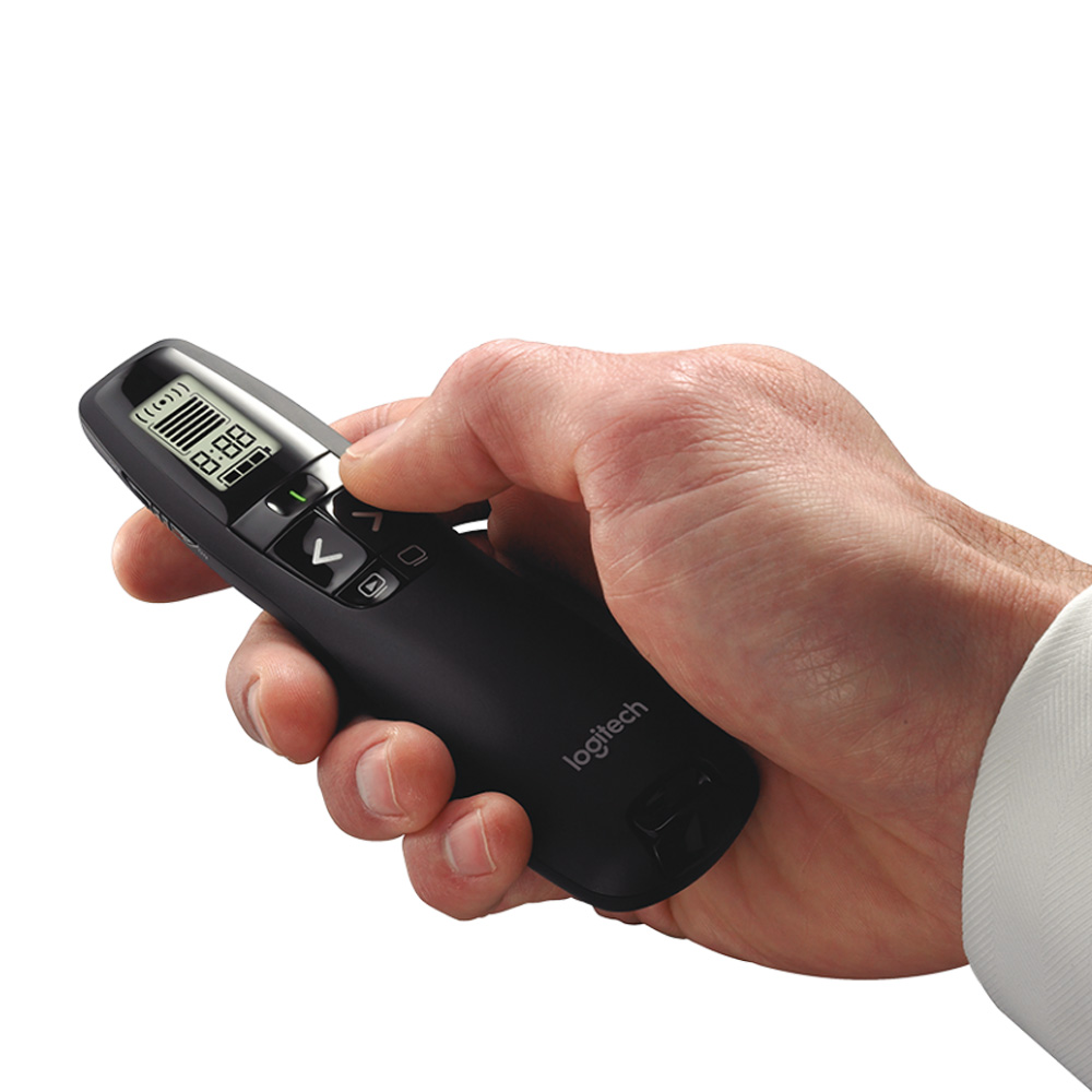Bút trình chiếu Logitech Laser R800 Presentation Remote (Black)