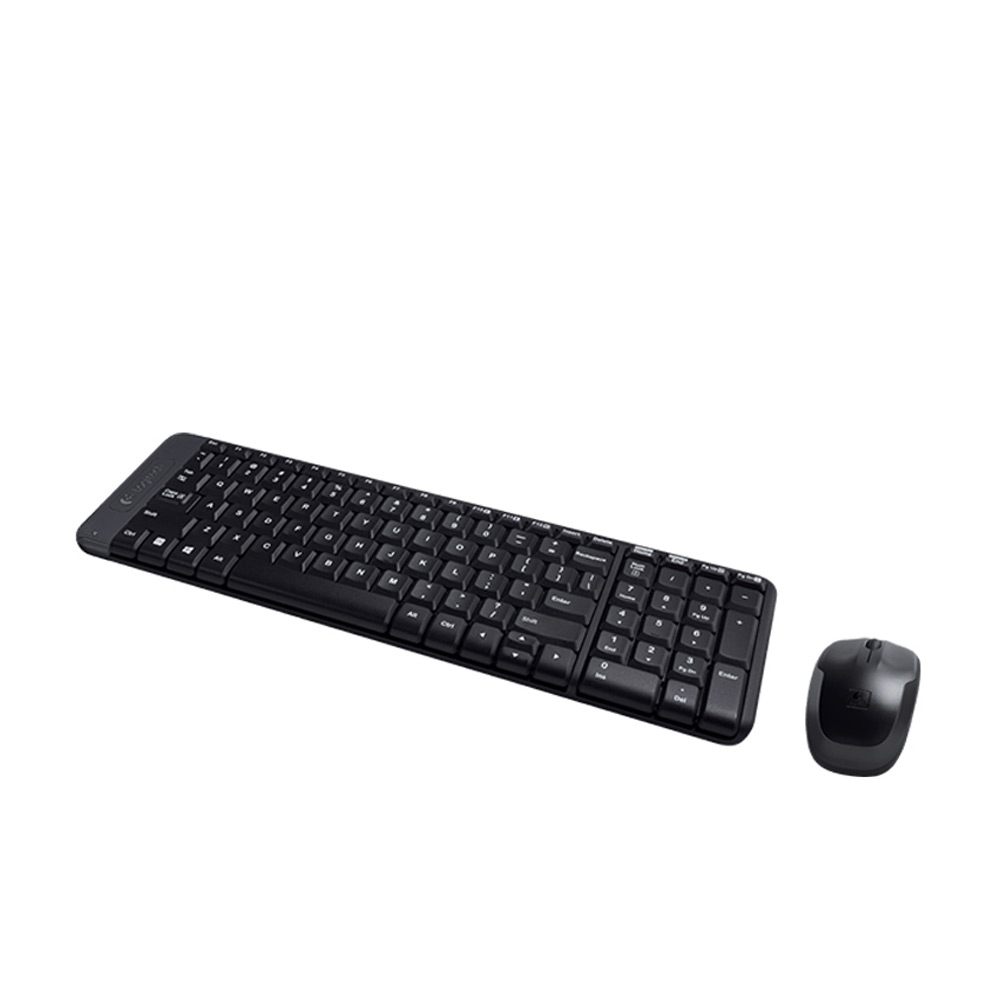 Bộ bàn phím chuột không dây Logitech MK220 Wireless (Black)
