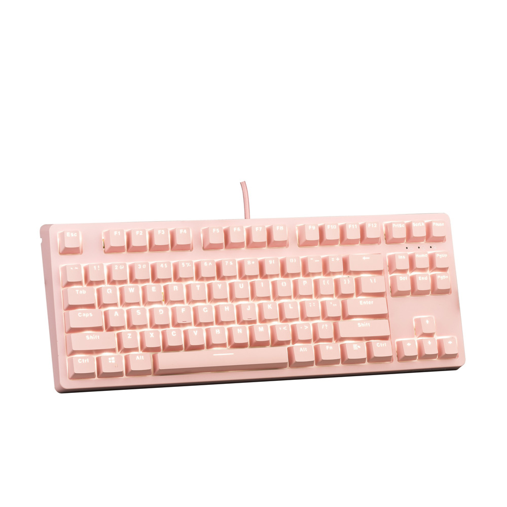 Bàn phím cơ E-Dra EK387 Dream Pink TKL Huano Red Switch