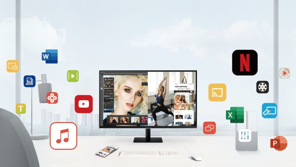 Màn hình thông minh Samsung LS32AM700UEXXV (32inch/4K/VA/60Hz/Flat)