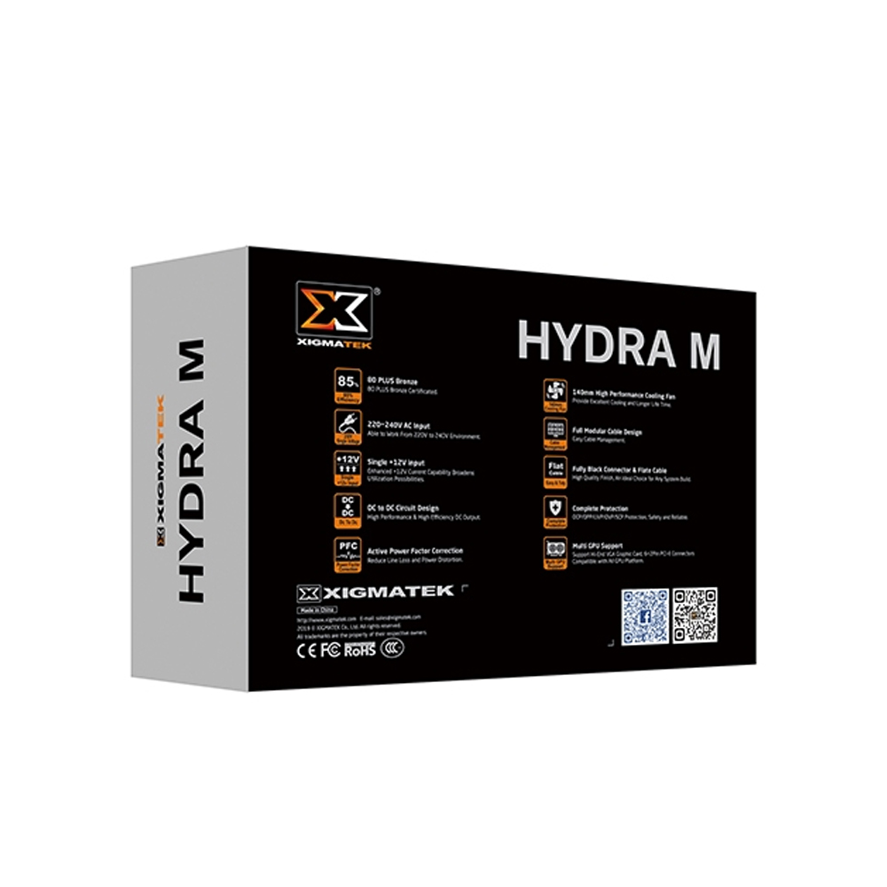 Nguồn máy tính Xigmatek Hydra M 650 80 Plus Bronze