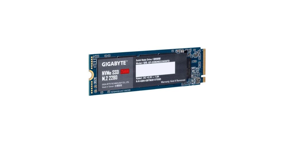 Ổ Cứng SSD Gigabyte 256GB GP-GSM2NE3256GNTD (M.2 NVMe 3.0x4 | 1700MB/s | 1100MB/s)