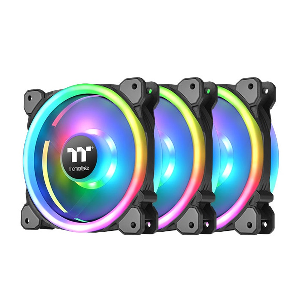 Quạt tản nhiệt Case Thermaltake Riing Trio 12 RGB Radiator Fan TT Premium (3-Fan Pack)