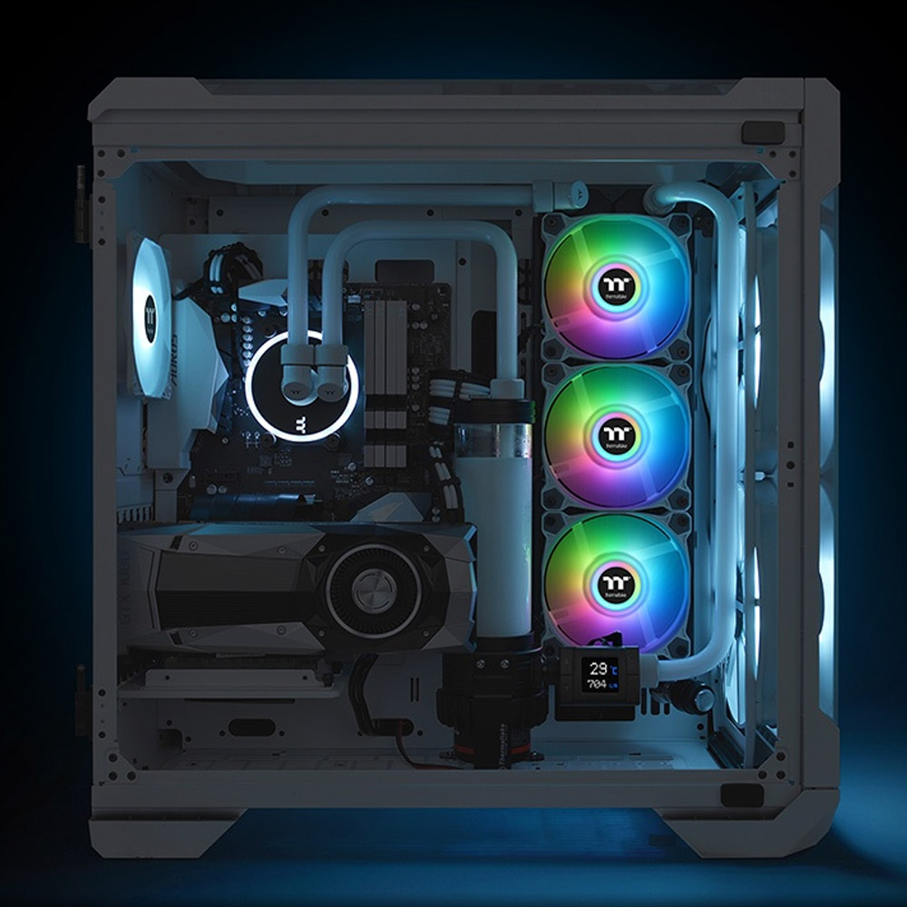 Quạt tản nhiệt Case Thermaltake Pure Duo 12 ARGB (2-Fan Pack) – White