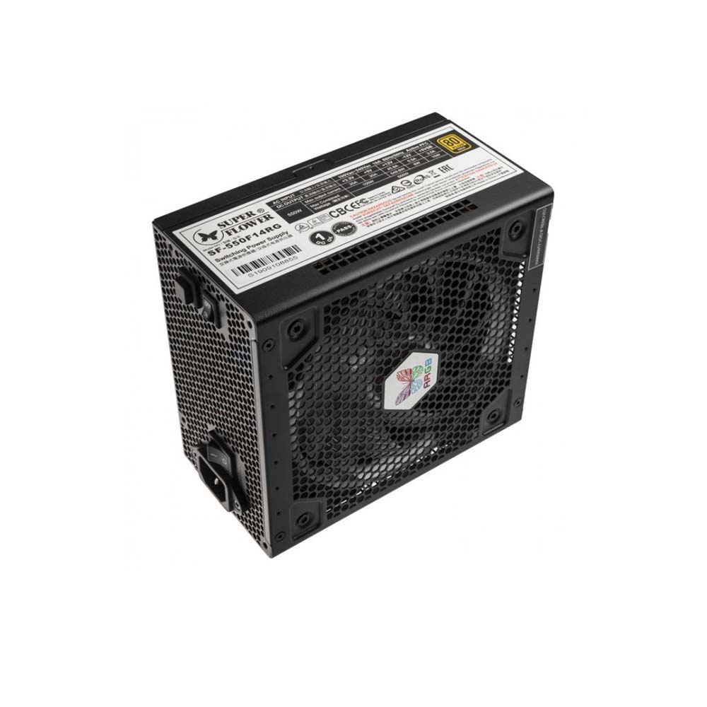 Nguồn máy tính Super Flower Leadex III Gold ARGB 550W 80 Plus Gold (Black)