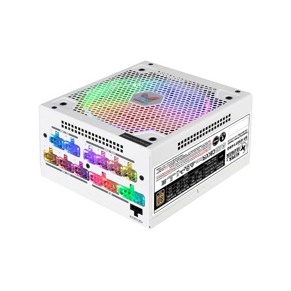 Nguồn máy tính Super Flower Leadex III Gold ARGB 650W 80 Plus Gold (White)
