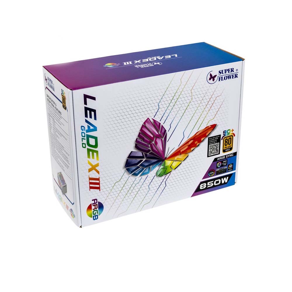 Nguồn máy tính Super Flower Leadex III Gold ARGB 850W 80 Plus Gold (Black)