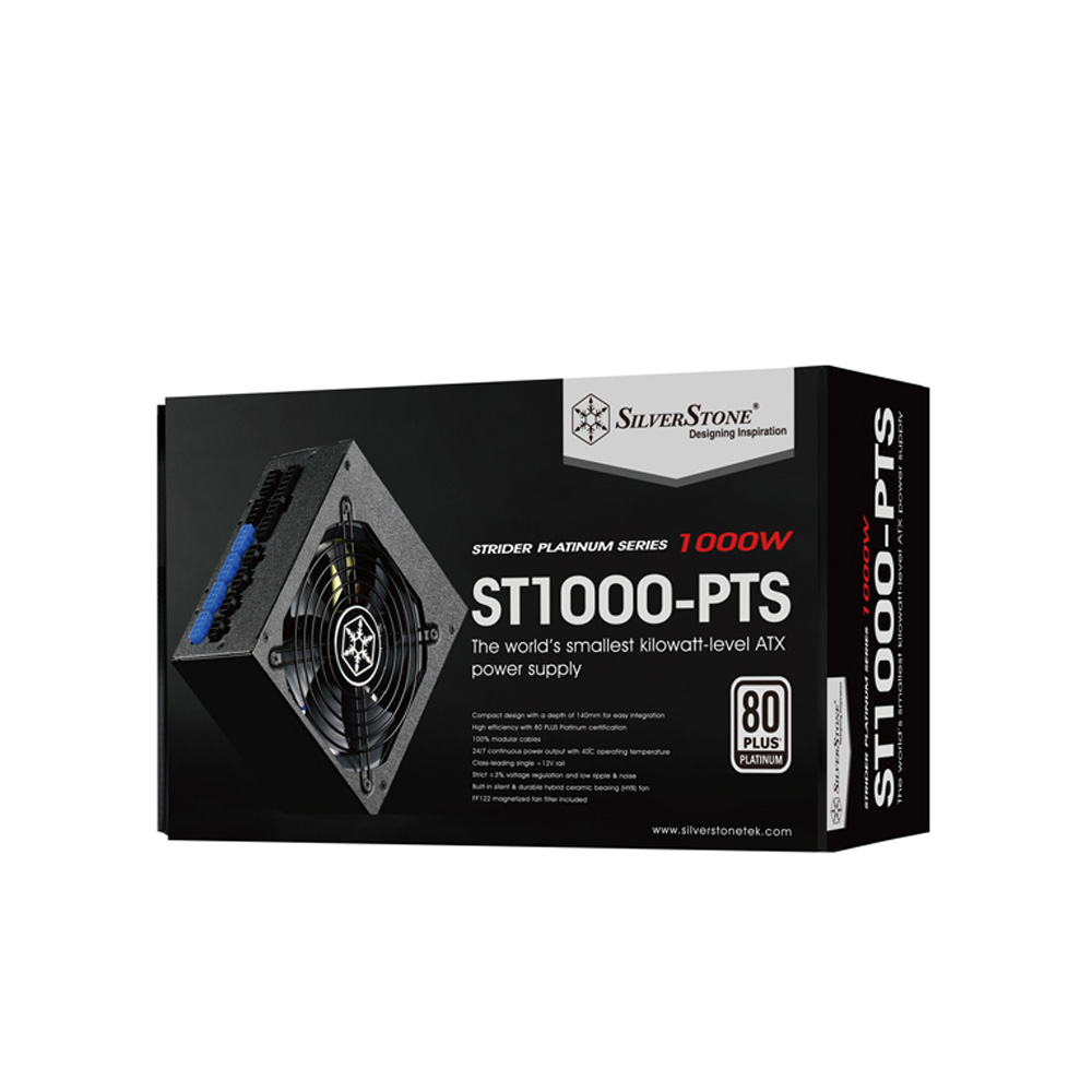 Nguồn máy tính SilverStone Strider ST1000-PTS (80 Plus Platinum | Full Modular)