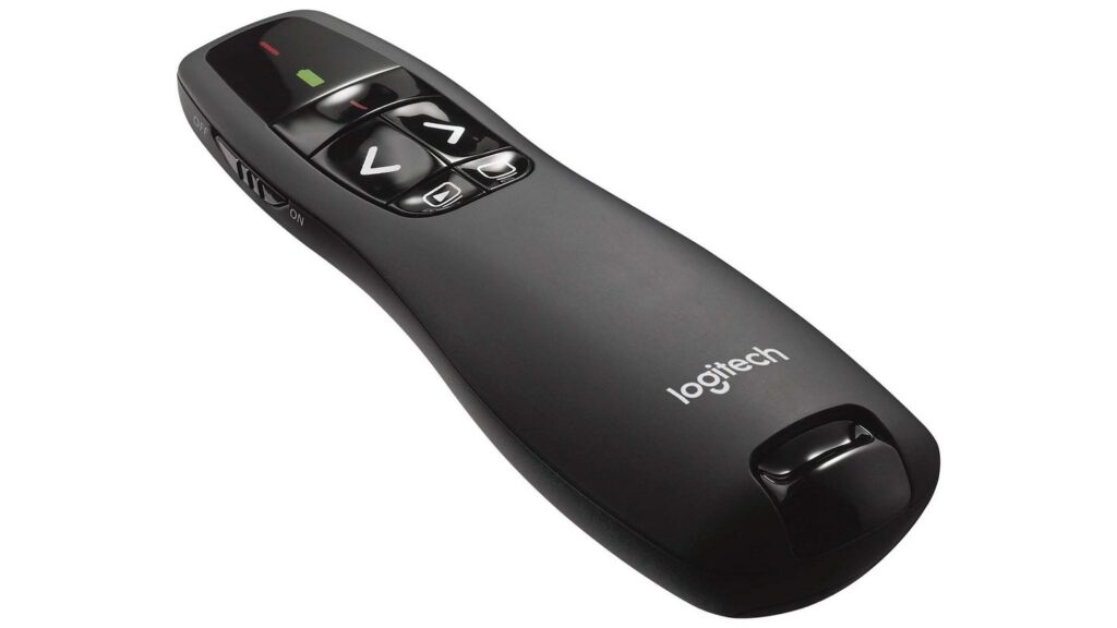 Bút trình chiếu Logitech Laser R400 Presentation Remote (Black) 5 Bút trình chiếu Logitech Laser R400 Presentation Remote (Black)