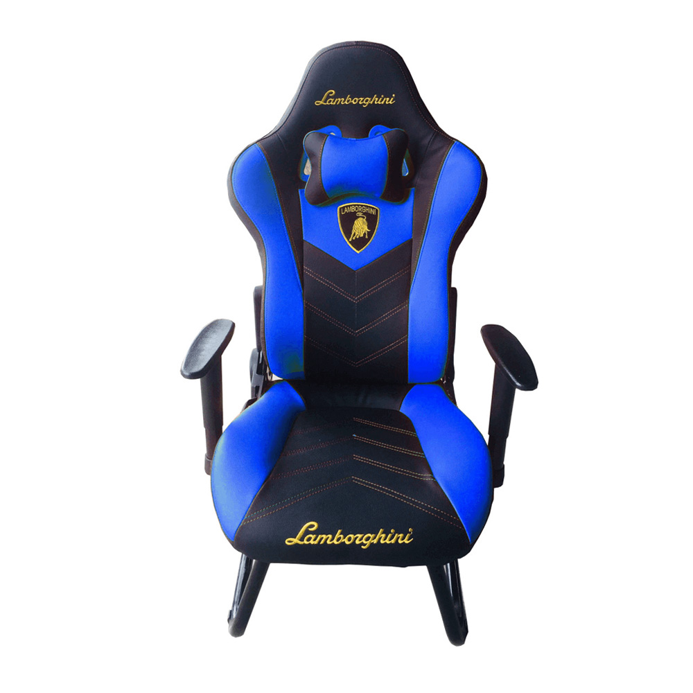 Ghế chơi game Lamborghini chân quỳ (Xanh dương)