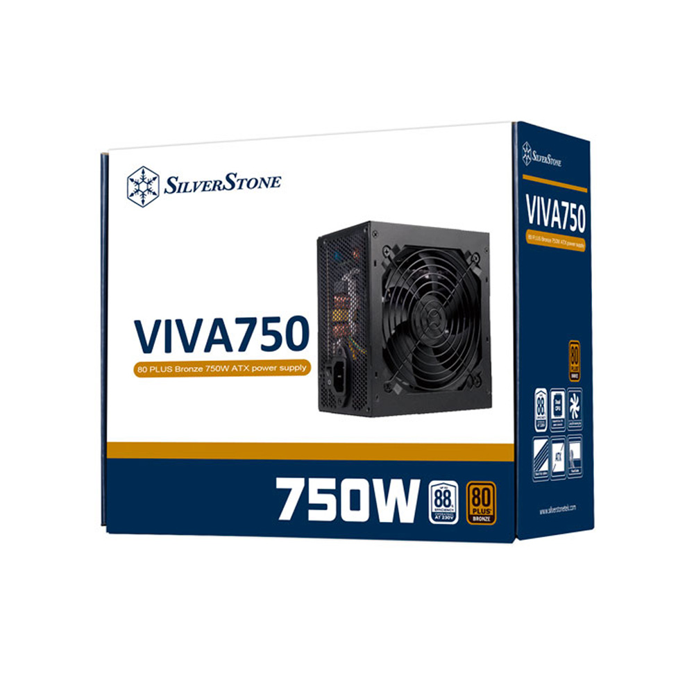 Nguồn máy tính SilverStone VIVA 750 Bronze SST-VA750-B 80 Plus Bronze