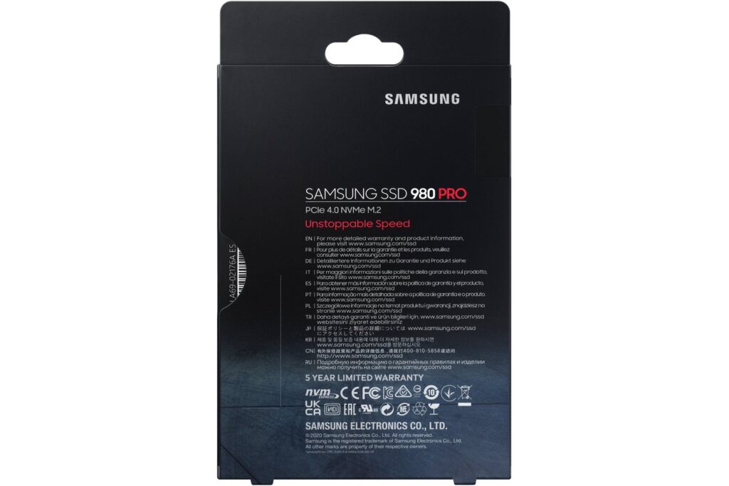 Ổ cứng SSD Samsung 980 Pro 1TB (MZ-V8P1T0BW) (Gen 4x4 | 7000 / 5000 MB/s) 10 Ổ cứng SSD Samsung 980 Pro 1TB (MZ-V8P1T0BW) (Gen 4x4 | 7000 / 5000 MB/s)