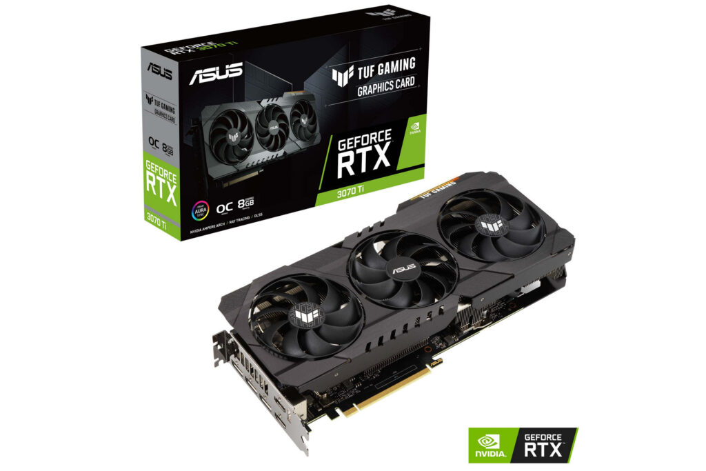 Card màn hình Asus TUF GeForce RTX 3070Ti OC Gaming – like new