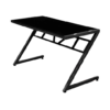 Bàn chữ Z GZ Homedesk- V2 mặt kính khung đen 3 Bàn chữ Z GZ Homedesk- V2 mặt kính khung đen