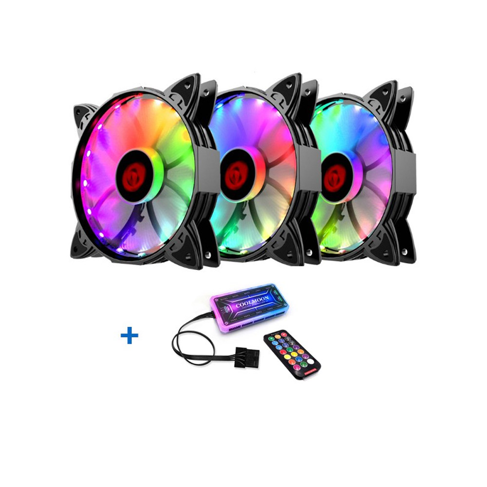 Quạt tản nhiệt Case Coolmoon V1 LED RGB