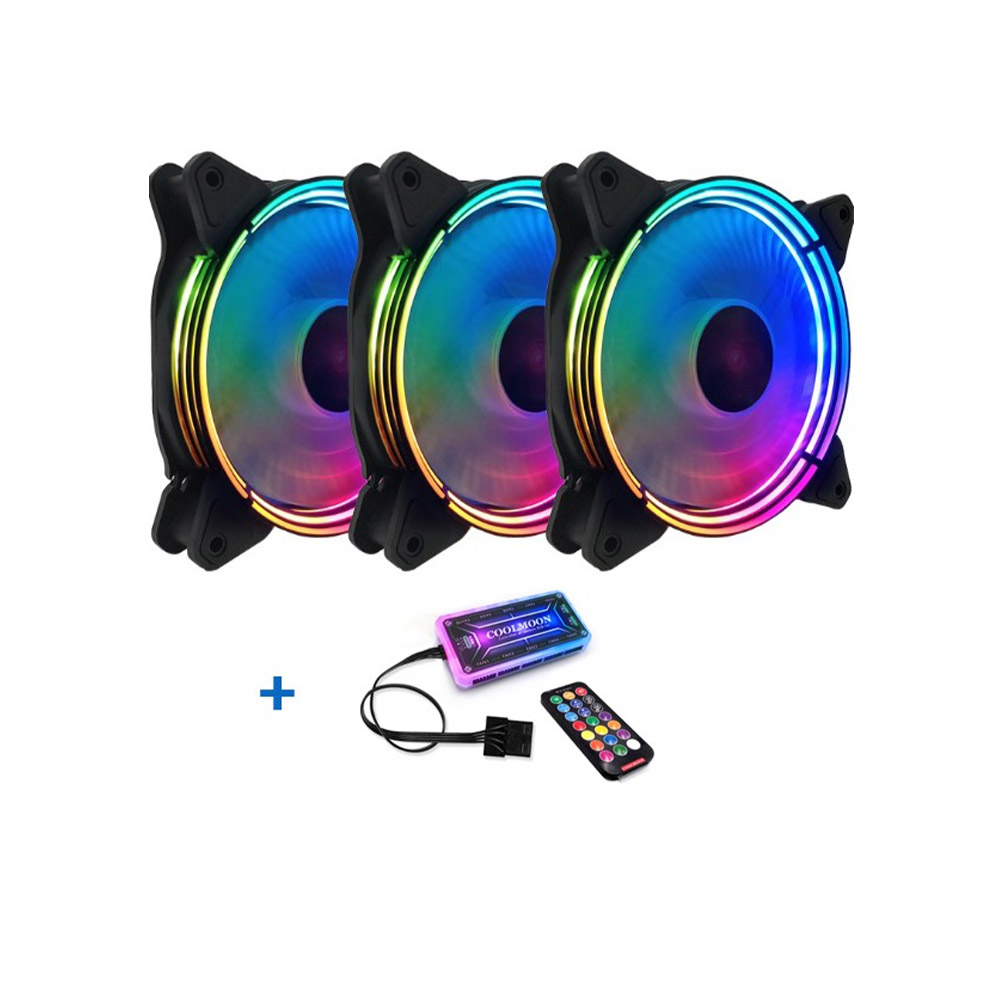 Quạt tản nhiệt Case Coolmoon C2 LED RGB