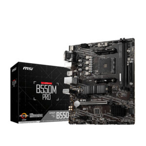 Mainboard MSI B550M PRO (AMD Socket AM4, m-ATX, 2 khe RAM DRR4)