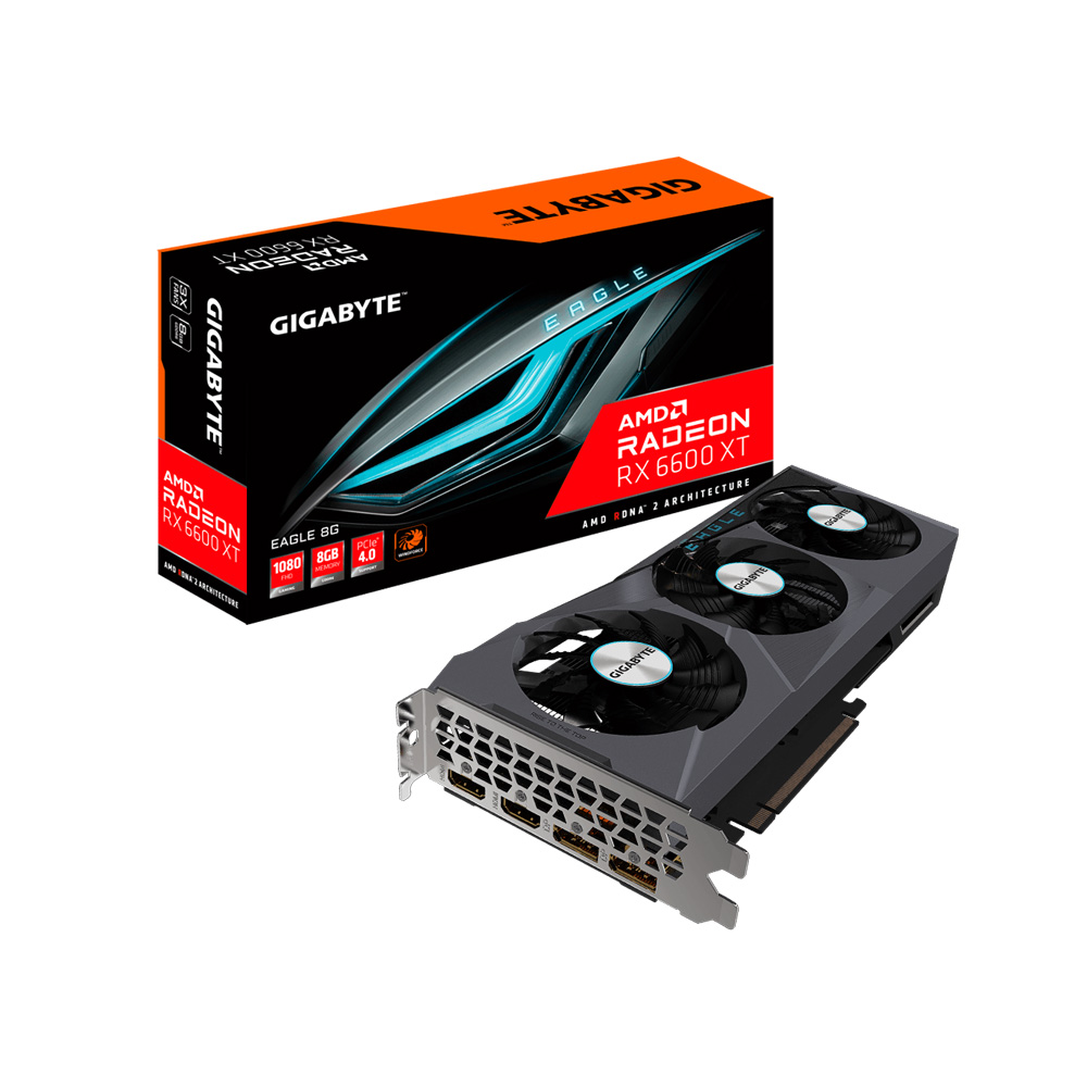 Card màn hình Gigabyte Radeon RX 6600 EAGLE 8GB (GV-R66EAGLE-8GD)
