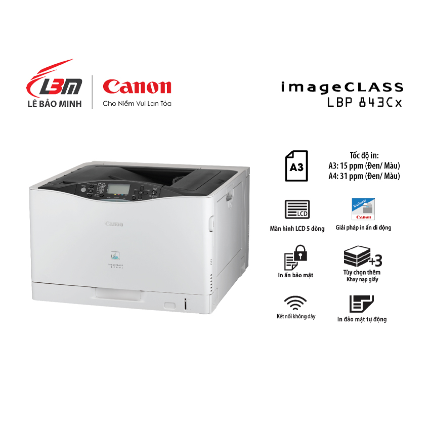 Máy In Canon LBP 843 Cx – Laser màu đơn năng A3