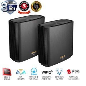 Bộ phát Wifi ASUS ZenWiFi XT8 AX Black (2PK)