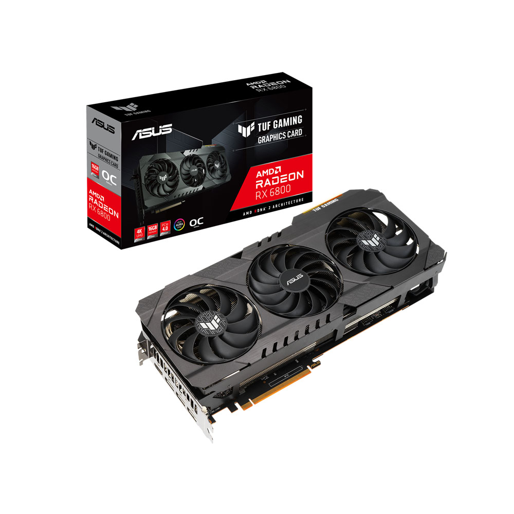 Card màn hình Asus TUF Gaming Radeon RX 6800 OC (TUF-RX6800-O16G-GAMING)