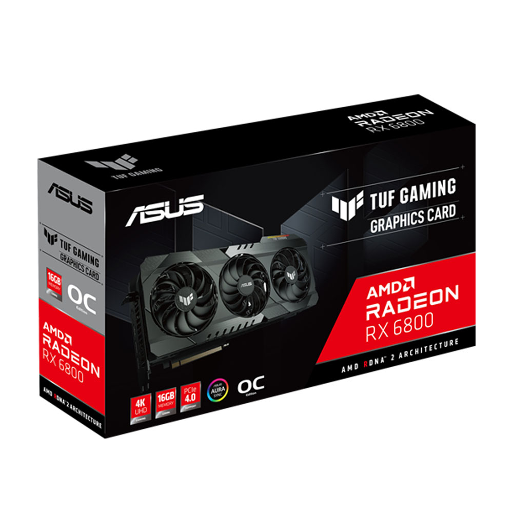 Card màn hình Asus TUF Gaming Radeon RX 6800 OC (TUF-RX6800-O16G-GAMING)
