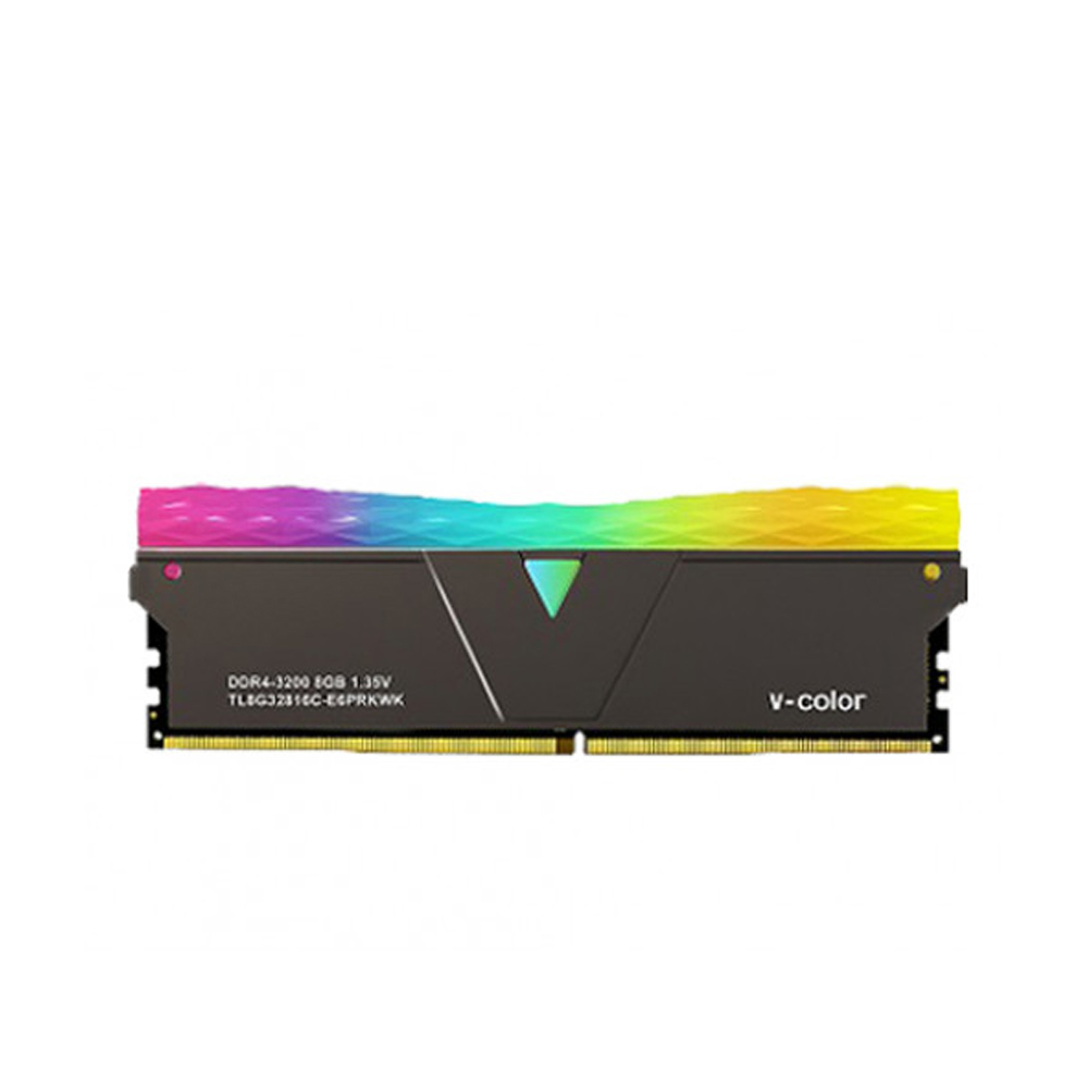 RAM Desktop V-Color 16GB Prism Pro RGB (1x16GB) DDR4 3200MHz Black