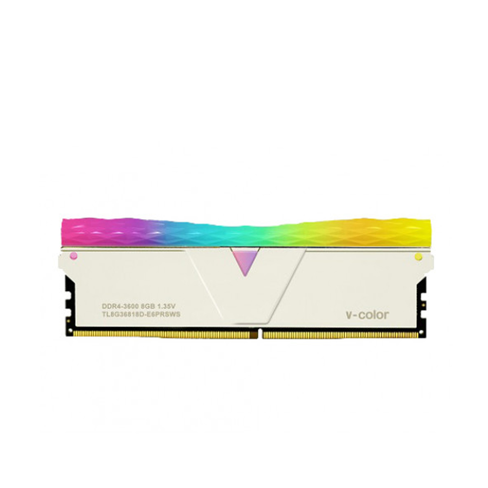 RAM Desktop V-Color 16GB Prism Pro RGB (1x16GB) DDR4 3200MHz Silver
