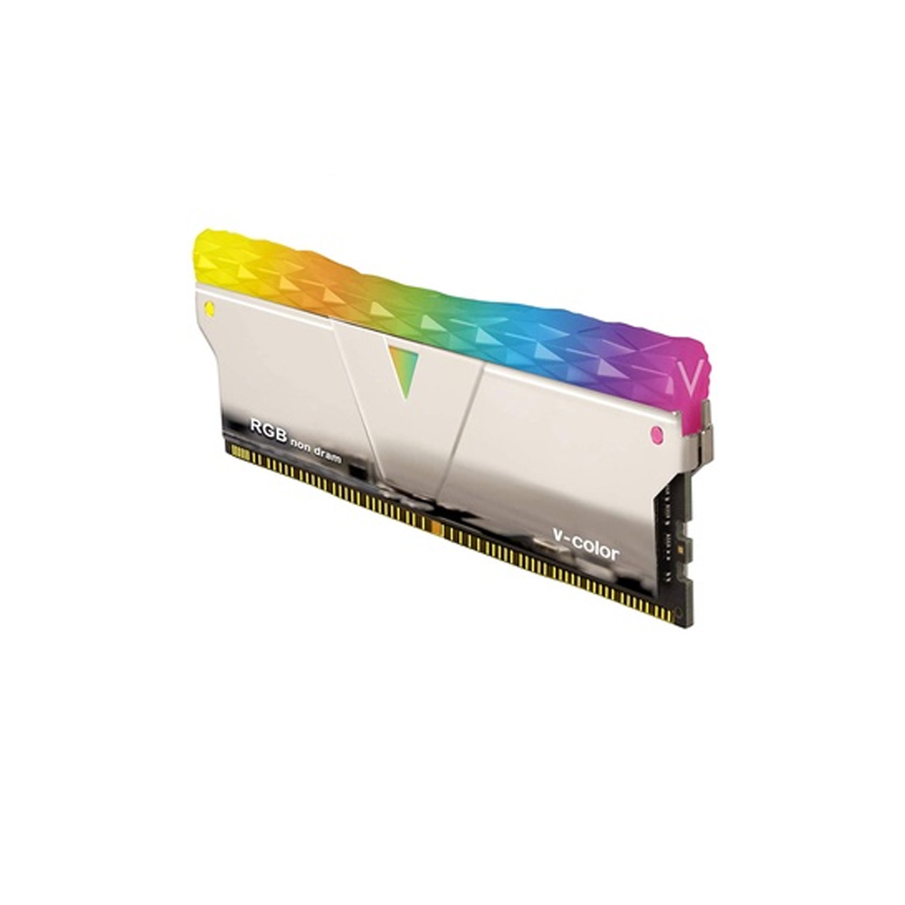 RAM Desktop V-Color 16GB Prism Pro RGB (1x16GB) DDR4 3600MHz Sliver