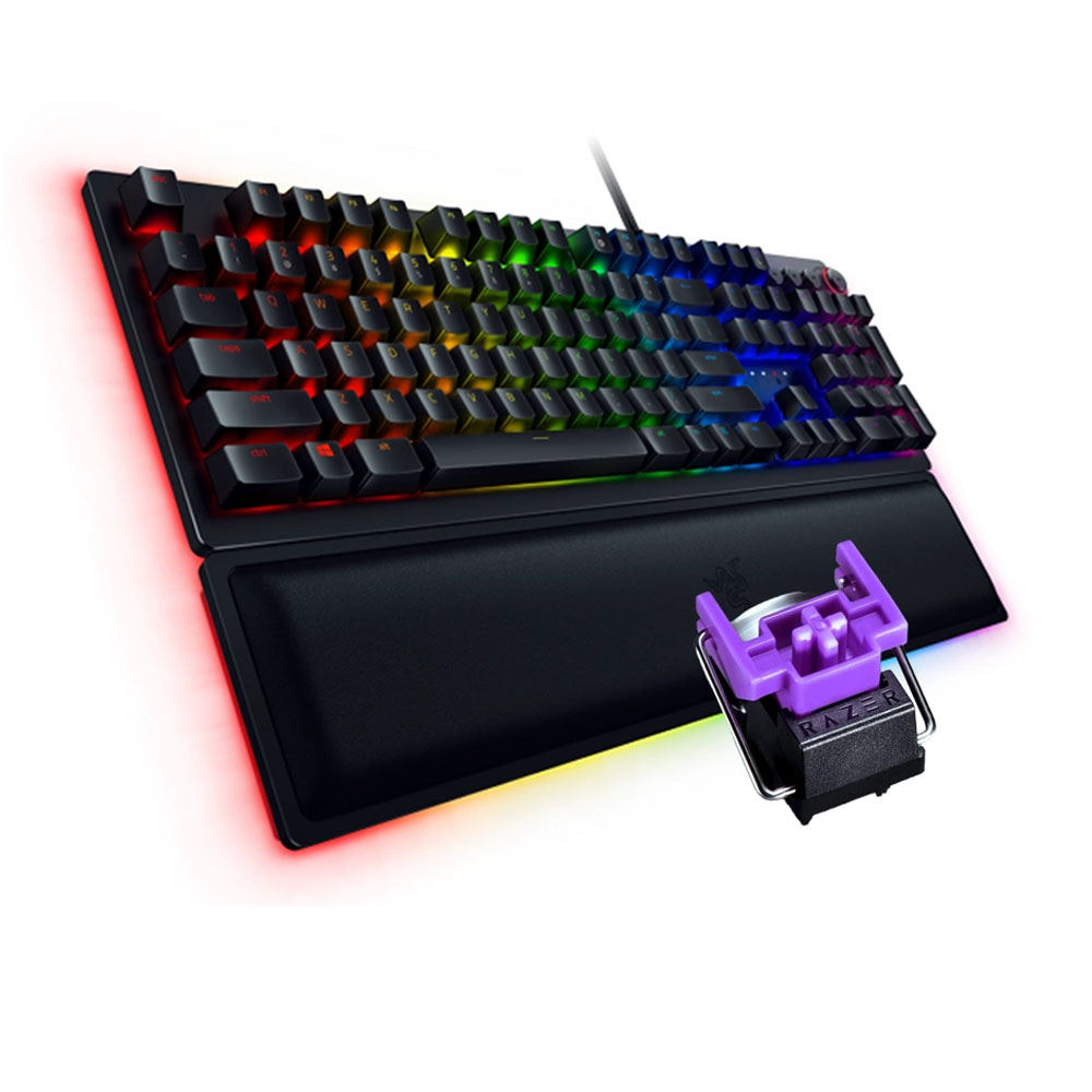 Bàn phím cơ Razer Huntsman V2 Clicky Purple Switch (Black)