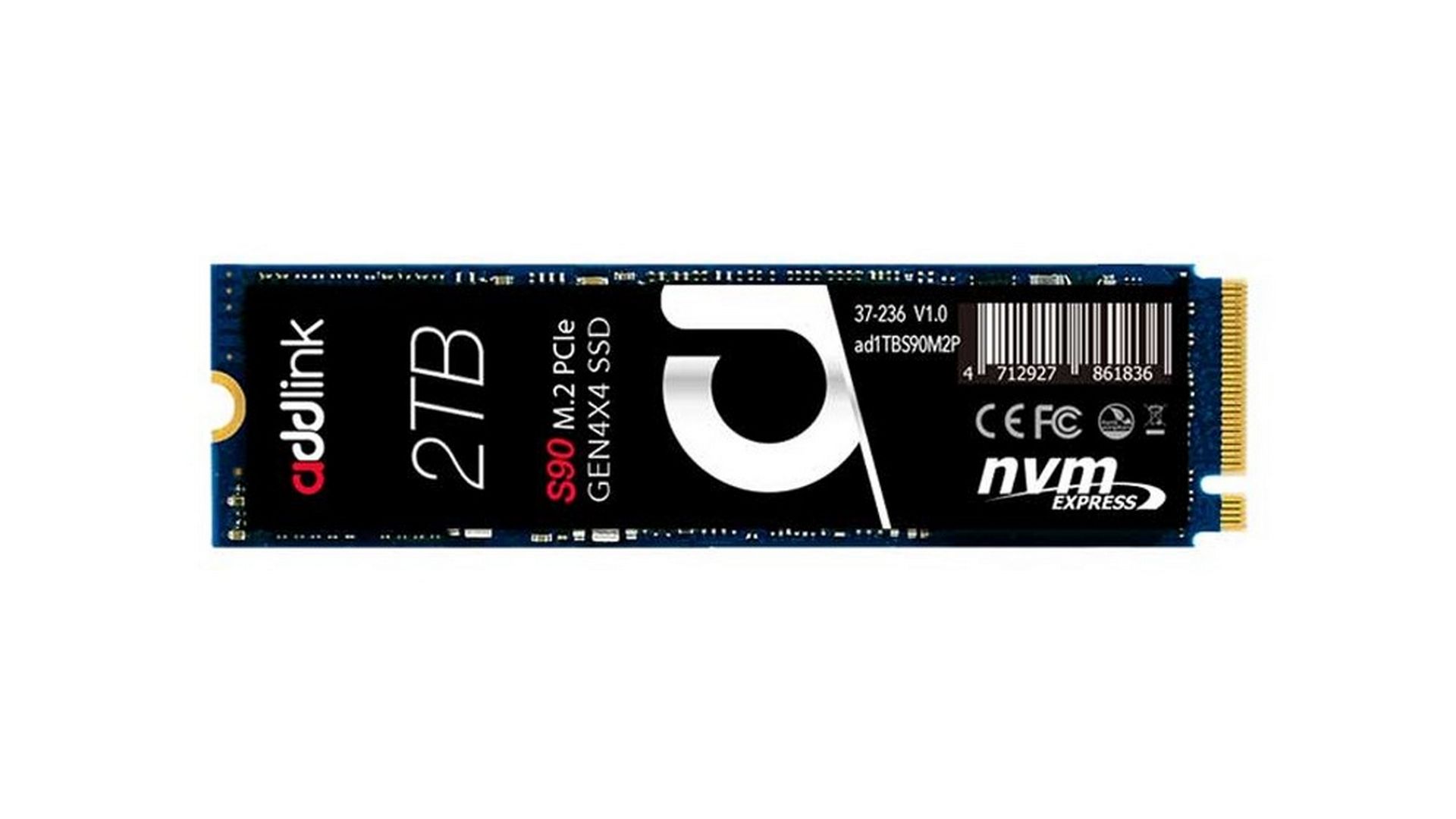Ổ cứng SSD ADDLINK S90 2TB (M.2 Nvme Gen 4x4 | đọc 5000MB/s / ghi 4400MB/s | AD2TBS90M2P)