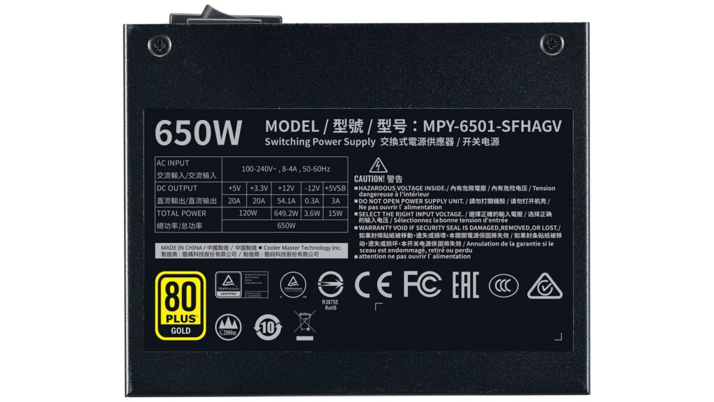 Nguồn Cooler Master V650 SFX Gold (650W | 80 Plus Gold | Full-modular) 18 Nguồn Cooler Master V650 SFX Gold (650W | 80 Plus Gold | Full-modular)
