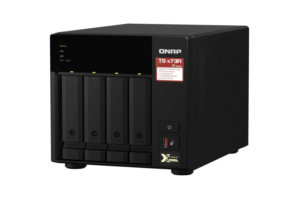 Thiết bị lưu trữ QNAP TS-473A-8G (4-Bay | Ryzen V1500B | RAM 8GB | M.2 PCIe Gen3 | 2.5 GbE | USB 3.2) 6 Thiết bị lưu trữ QNAP TS-473A-8G (4-Bay | Ryzen V1500B | RAM 8GB | M.2 PCIe Gen3 | 2.5 GbE | USB 3.2)