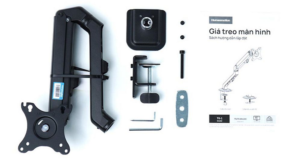 Giá Treo Màn hình máy tính Humanmotion T6-1B (Đen)