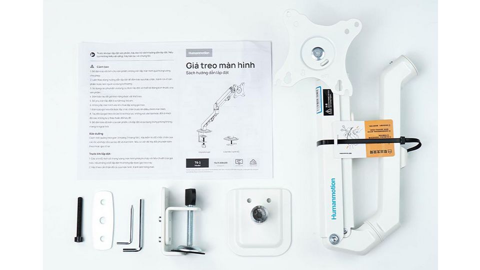Giá Treo Màn hình máy tính Humanmotion T6-1W (Trắng)