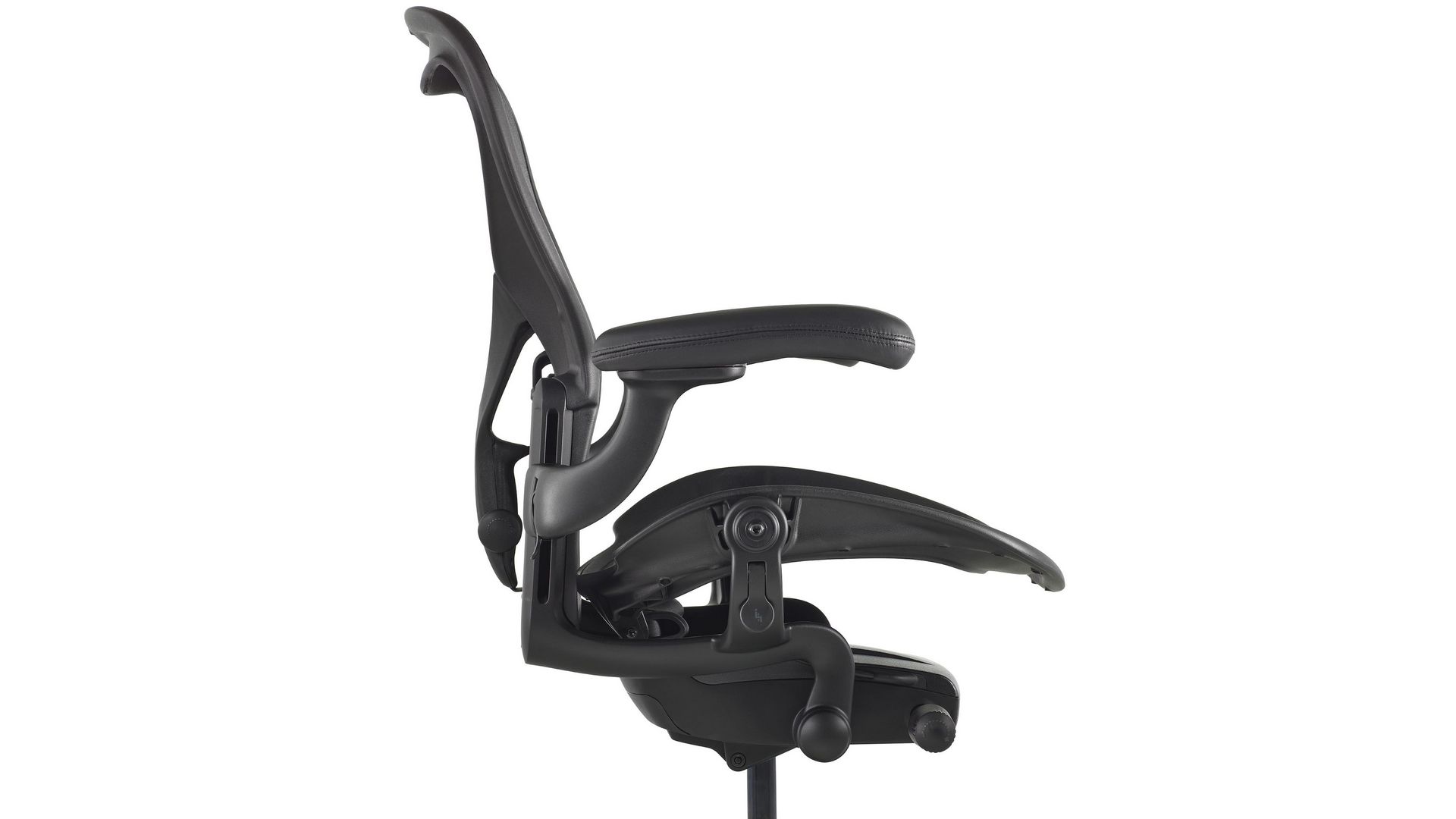 Ghế công thái học Herman Miller Aeron – Màu đen | Size B | Chân nhựa