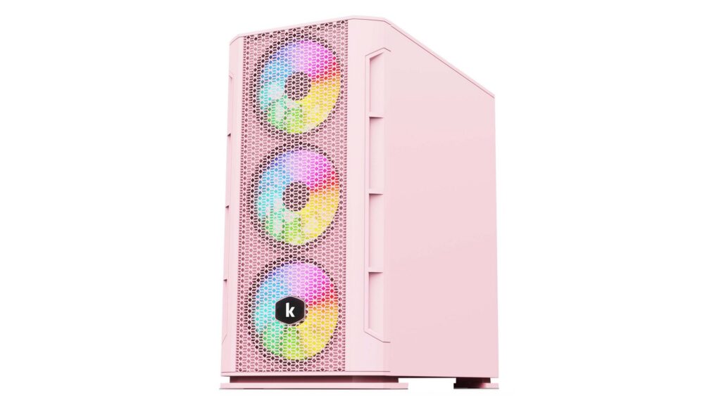 Vỏ case KENOO ESPORT G362 Màu Hồng (M-ATX | Chưa Quạt)