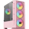 Vỏ case KENOO ESPORT G362 Màu Hồng (M-ATX | Chưa Quạt)