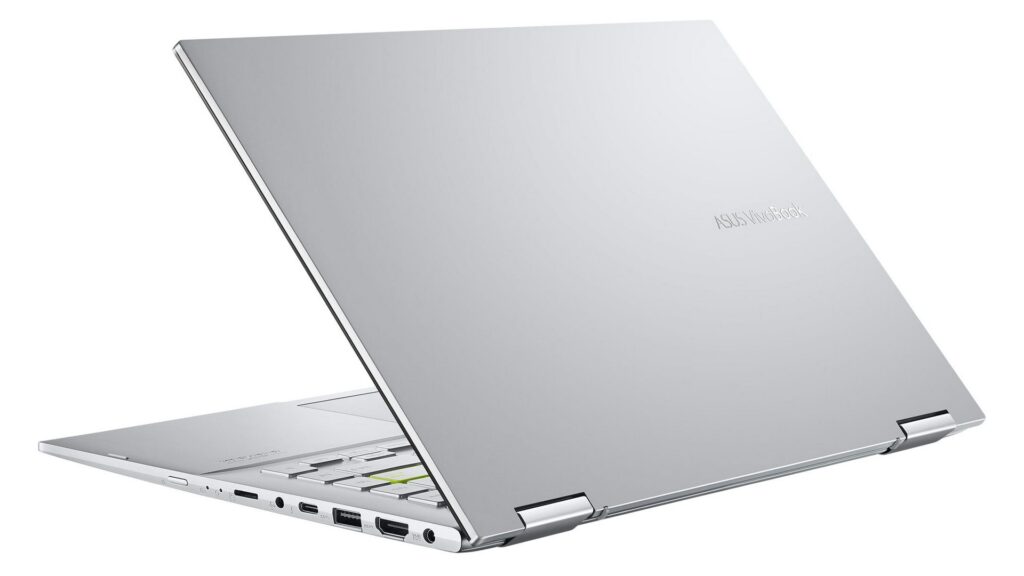 Laptop Asus VivoBook Flip 14 TP470EA EC346W (14 inch FHD | i3 1115G4 | RAM 4GB | SSD 512GB | Win 11 | Bạc)