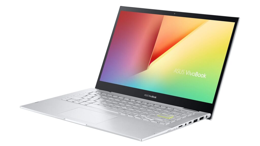 Laptop Asus VivoBook Flip 14 TP470EA EC346W (14 inch FHD | i3 1115G4 | RAM 4GB | SSD 512GB | Win 11 | Bạc)