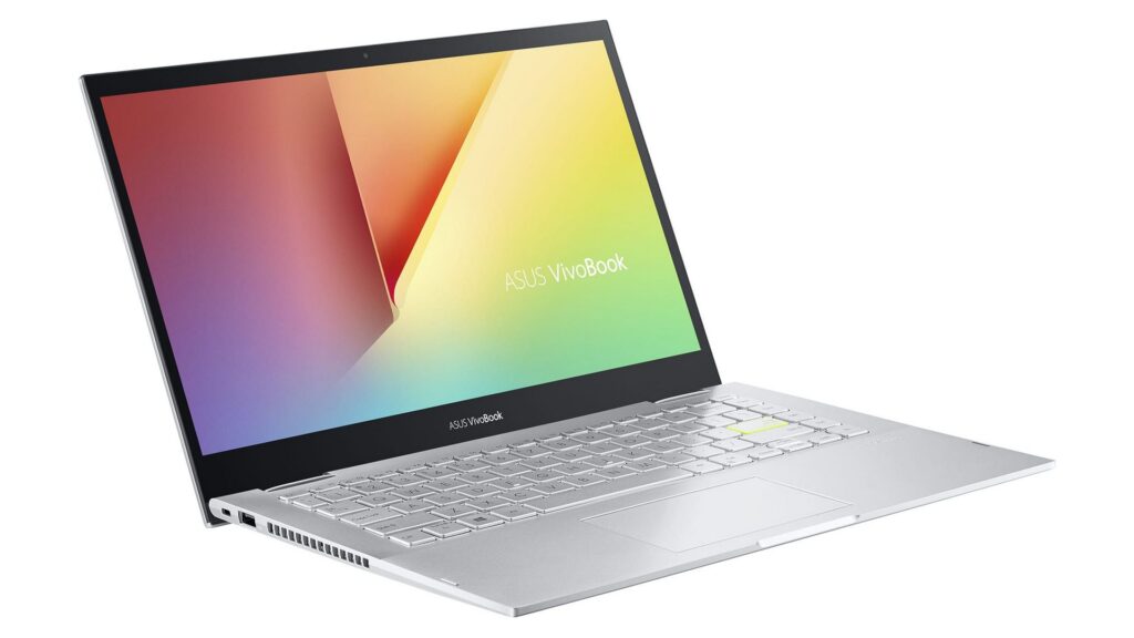 Laptop Asus VivoBook Flip 14 TP470EA EC346W (14 inch FHD | i3 1115G4 | RAM 4GB | SSD 512GB | Win 11 | Bạc)