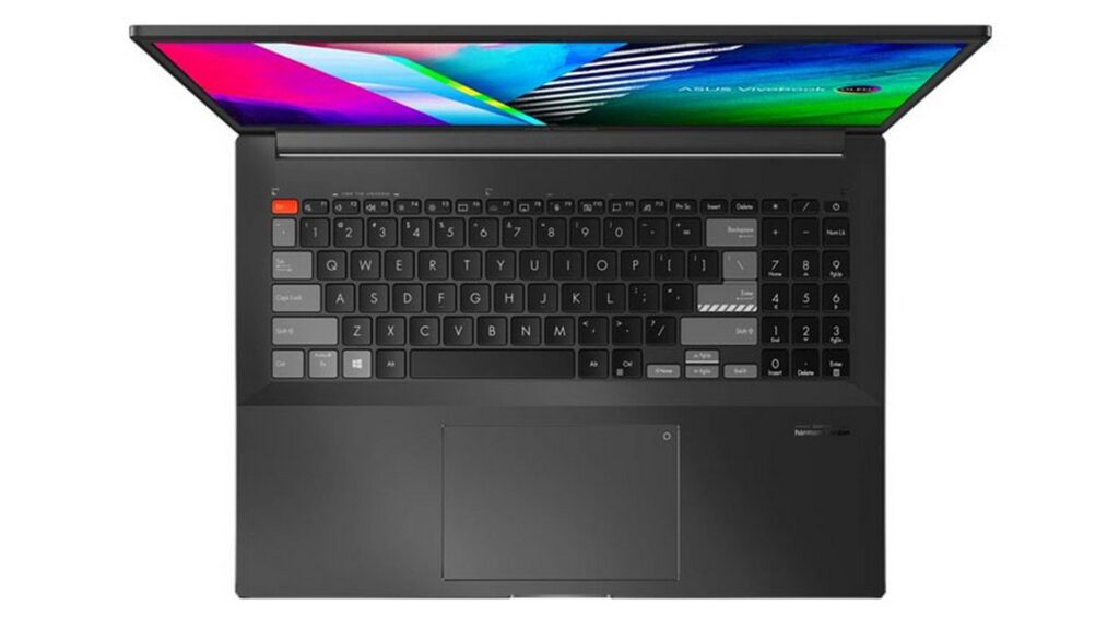 Laptop ASUS VivoBook Pro 16X OLED M7600QC-L2077W (Ryzen 5 5600H | RAM 16GB | RTX 3050 | SSD 512GB | 16" 4K | Win10 | Đen)