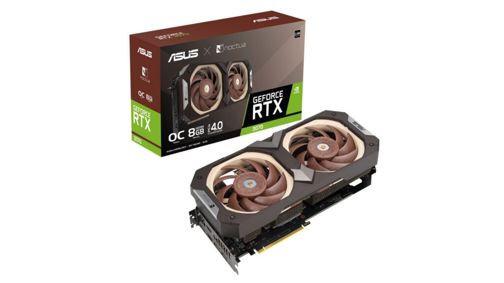 Card màn hình Asus GeForce RTX 3070 Noctua OC Edition 8GB GDDR6 (RTX 3070-O8G-NOCTUA)