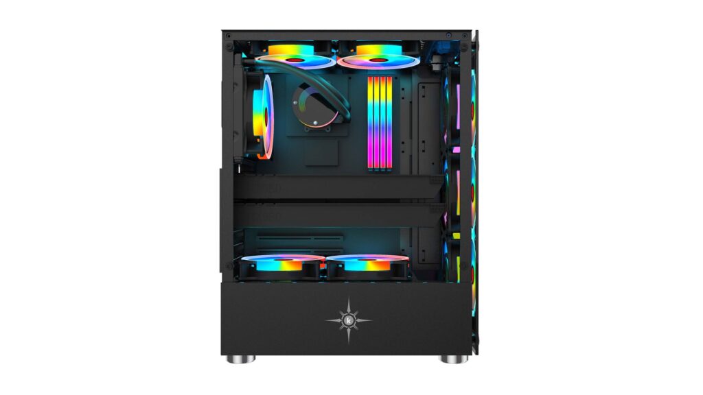 Vỏ case KENOO ESPORT K300 Màu Đen (Mid Tower | Có Sẵn 3 Quạt) 5 Vỏ case KENOO ESPORT K300 Màu Đen (Mid Tower | Có Sẵn 3 Quạt)