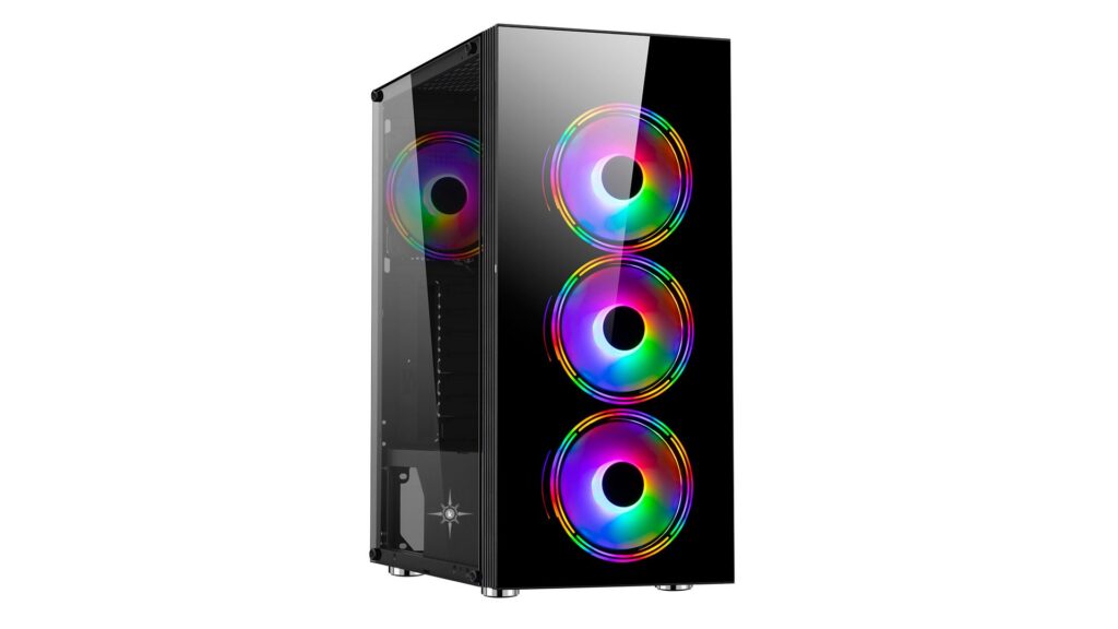 Vỏ case KENOO ESPORT G100 Màu Đen (Mid Tower | Có sẵn 3 Quạt) 7 Vỏ case KENOO ESPORT G100 Màu Đen (Mid Tower | Có sẵn 3 Quạt)