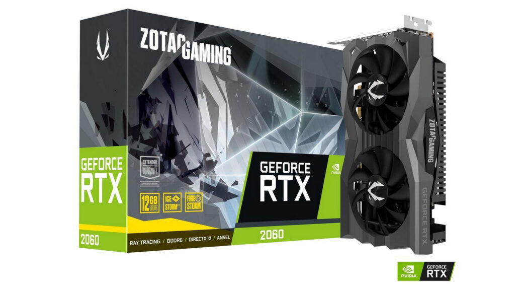 Card màn hình Zotac Gaming GeForce RTX 2060 Twin Fan 12GB (ZT-T20620F-10M)