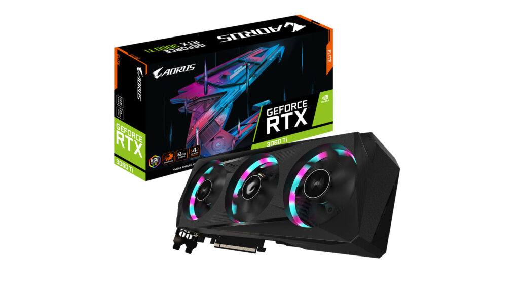 Card màn hình Gigabyte Aorus GeForce RTX 3060 Ti Elite (GV-N306TAORUS E-8GD)