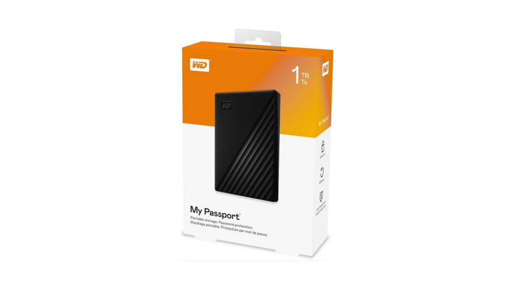 Ổ cứng di động HDD Western Digital My Passport 1TB (USB 3.2 | Black)